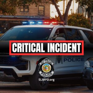 Critical Incident text with police SUV
