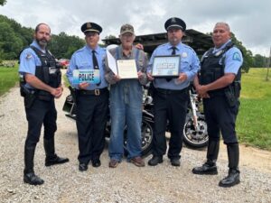 SLMPD Traffic Division Honors Retired Motorman Wendell “Dick” Hess