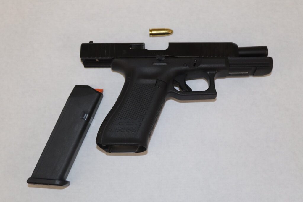 Stolen firearm used by the suspect.